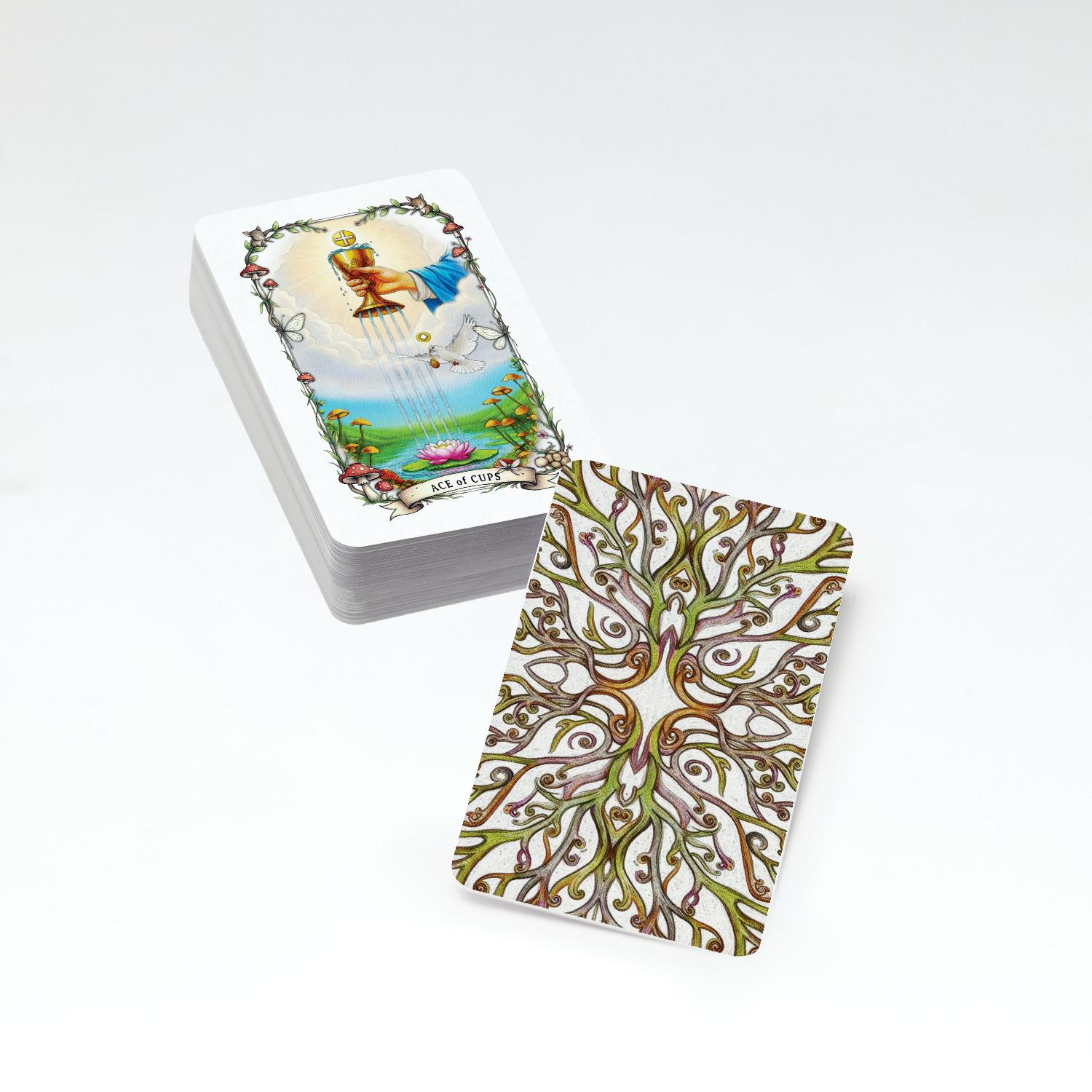 the mycelial path tarot deck – ps30/matte/velvet bag
