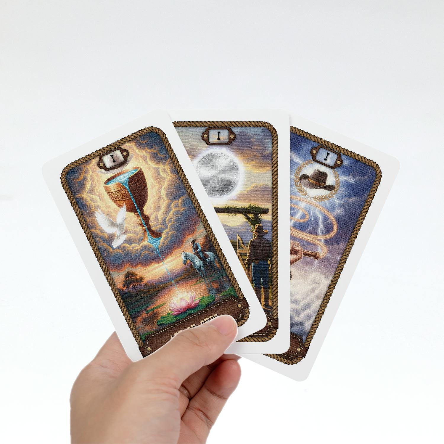 western frontier 78 card tarot deck (2.75" × 4.75")