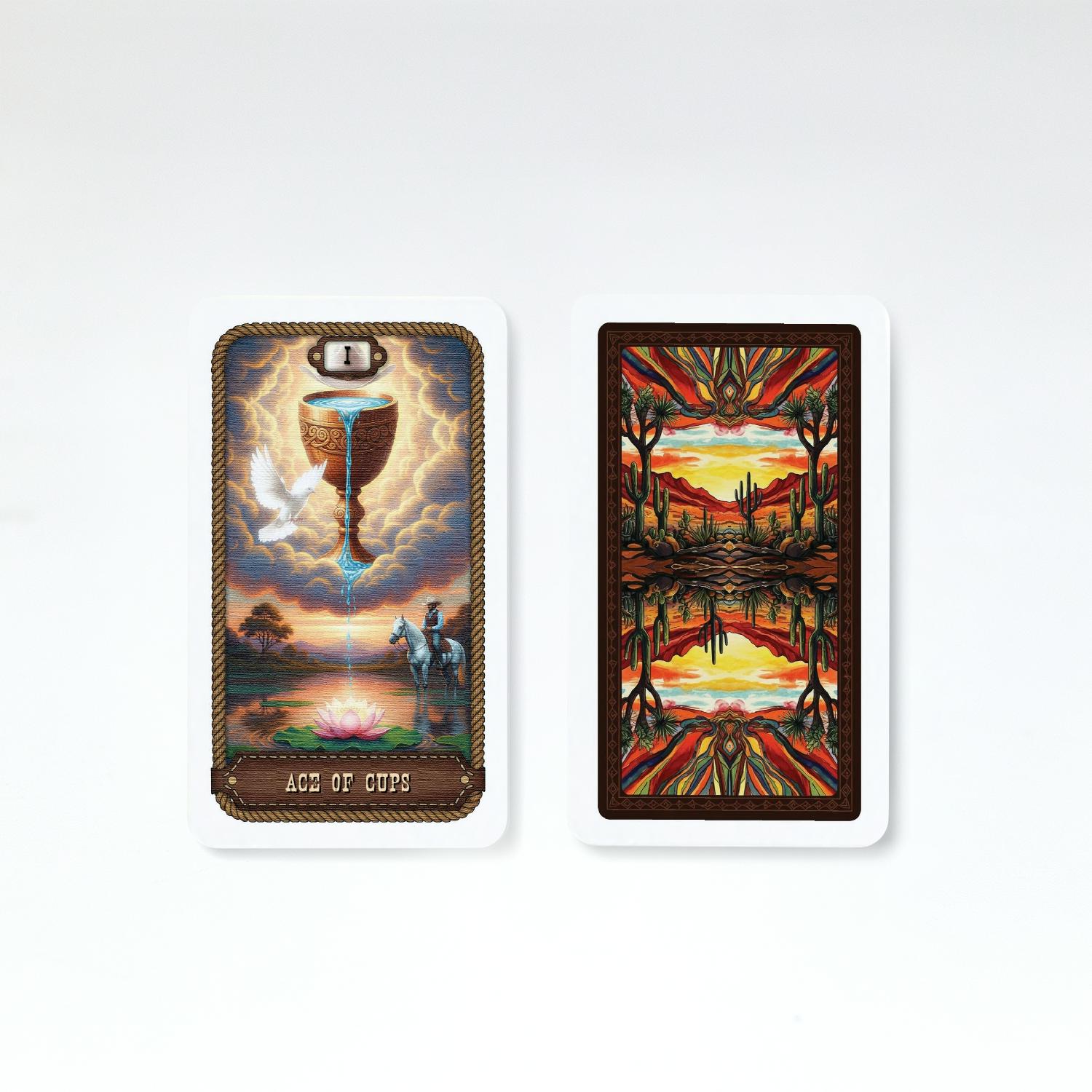 western frontier 78 card tarot deck (2.75" × 4.75")