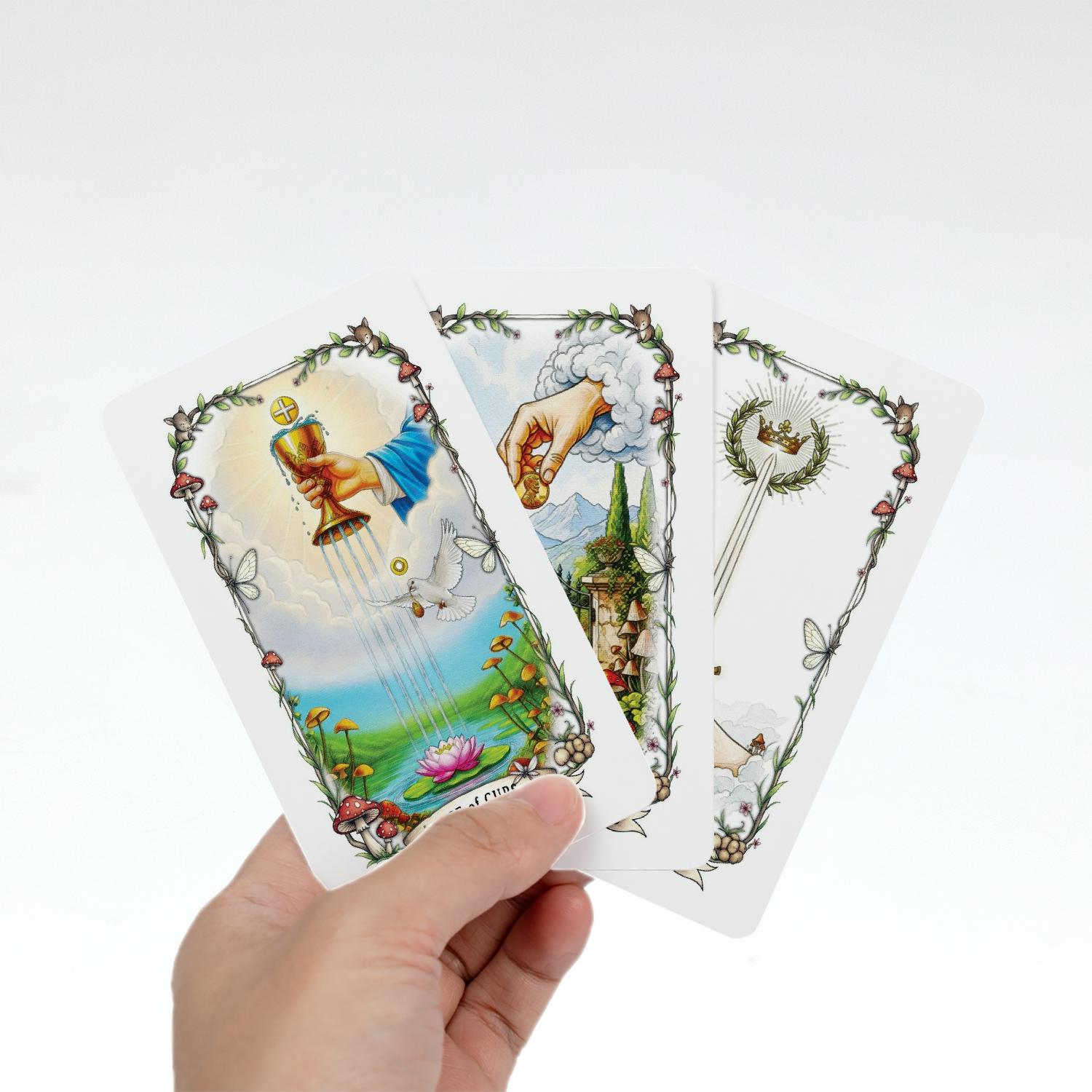 the mycelial path tarot deck – ps30/matte/velvet bag
