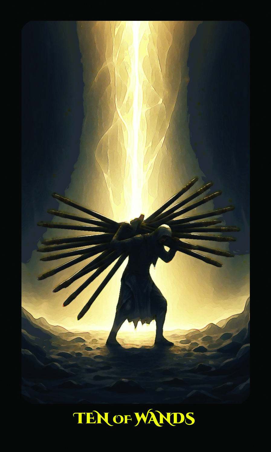 'black & gold' — 78 card digital tarot deck (print ready + web set)