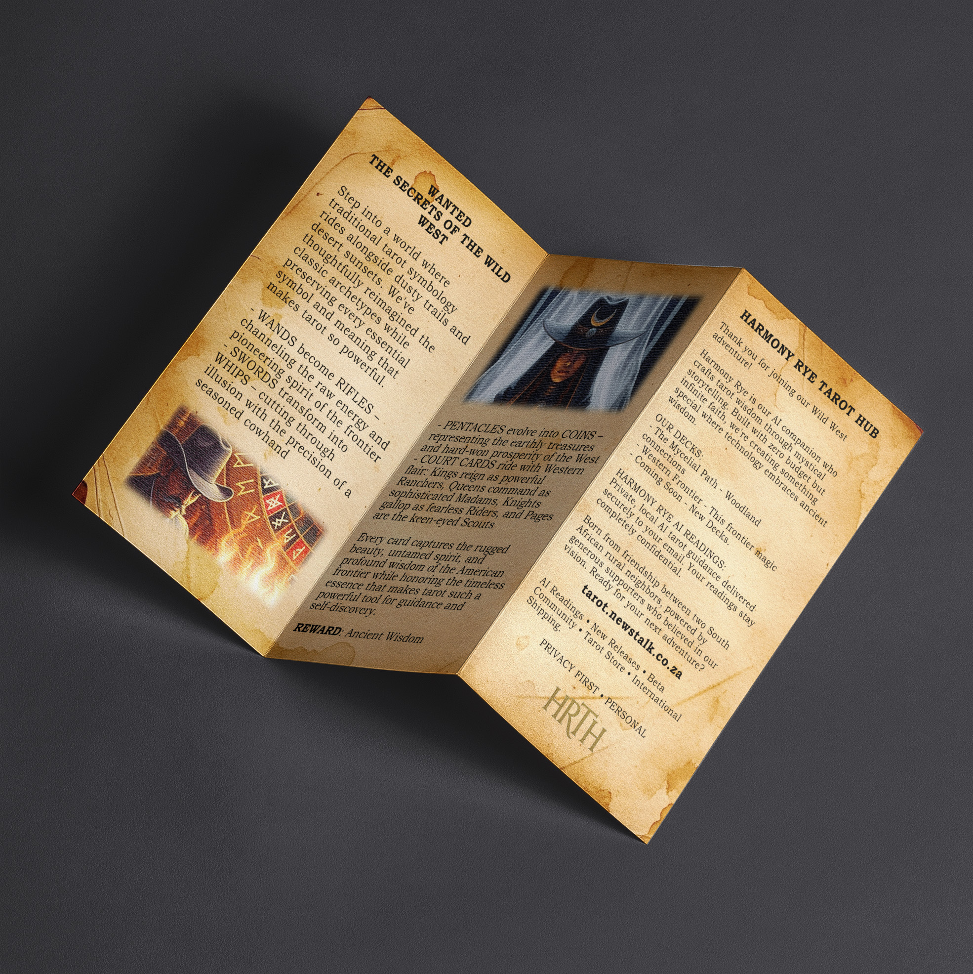 western frontier: a harmony rye 80 card tarot deck
